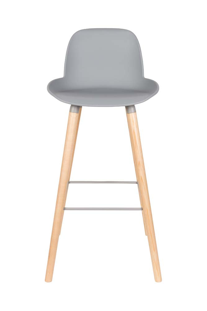 Albert Kuip 2-er Set Barhocker Hellgrau