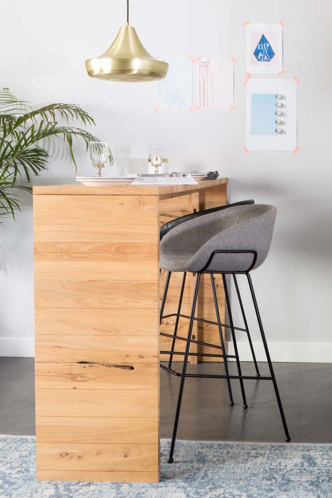Feston 2-er Set Barhocker Grau