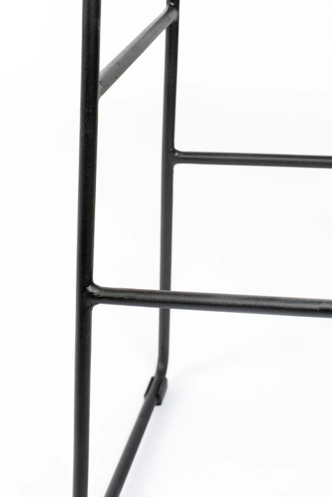 Tangle Barhocker Sitzhöhe 62 cm Teakholz Schwarz