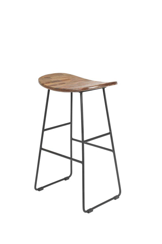 Tangle Barhocker Höhe 62 cm Teakholz Braun