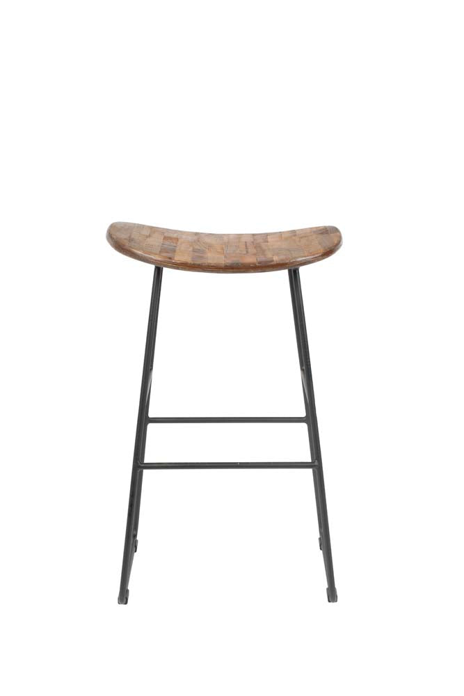 Tangle Barhocker Höhe 62 cm Teakholz Braun