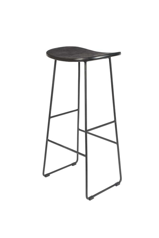 Tangle Barhocker Höhe 76 cm Teakholz Schwarz