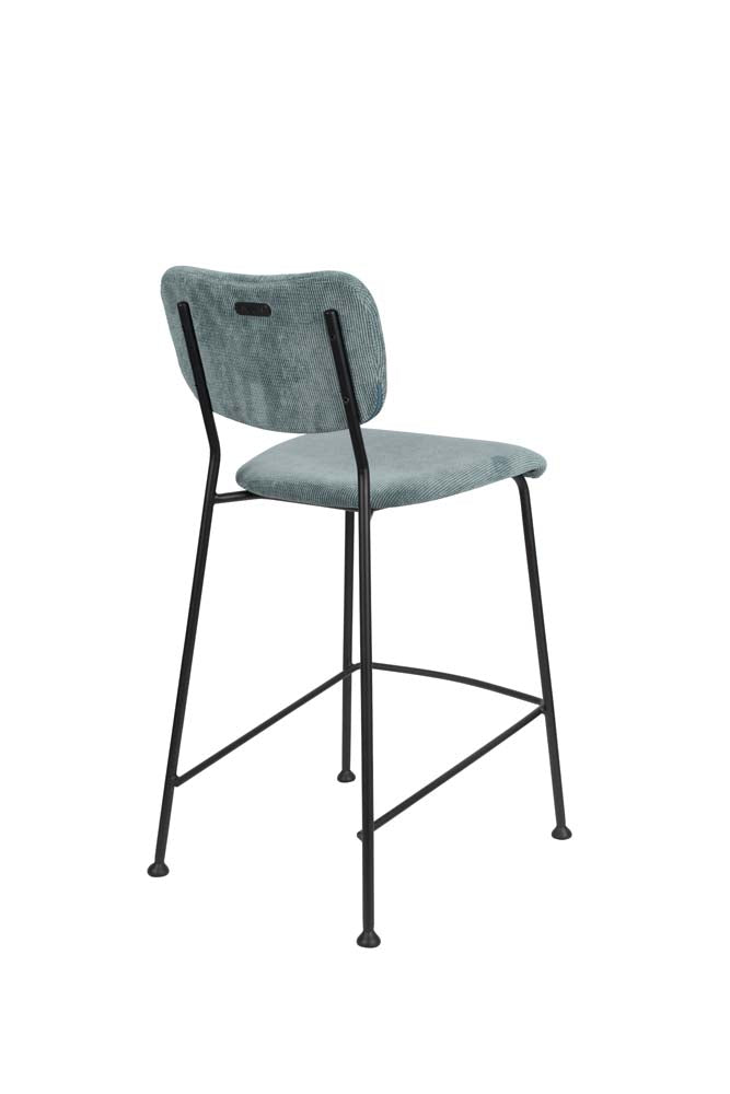 Benson 2-er Set Barstühle Grau/Blau