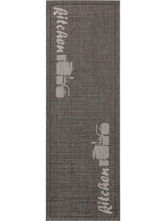 Küchenläufer Kitchen 80x240 cm Grau