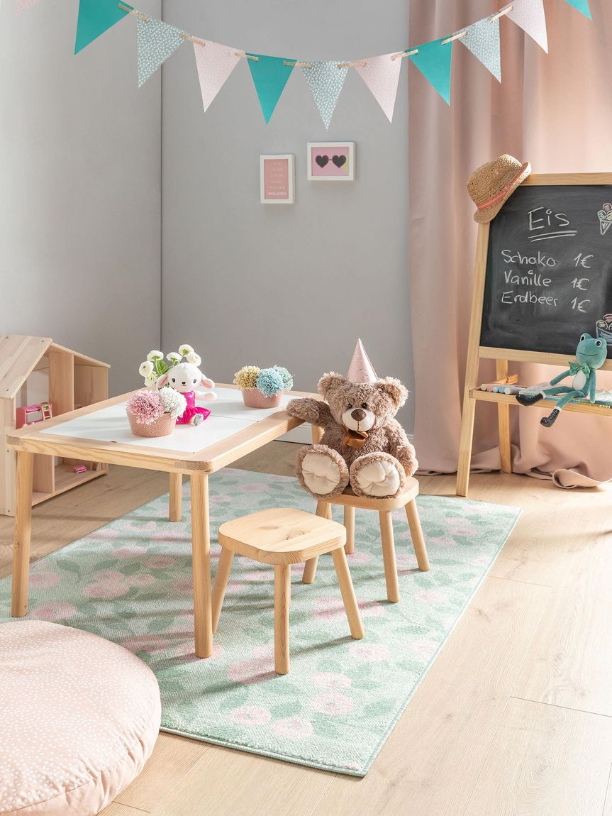Kinderteppich Tommy Hellgrün
