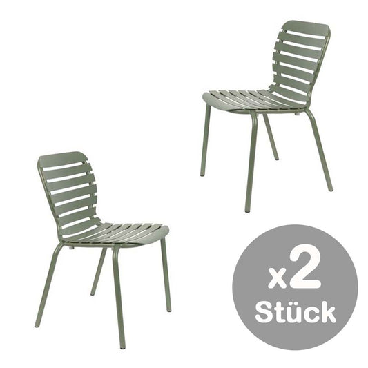 Vondel 2-er Set Gartenstühle Grün