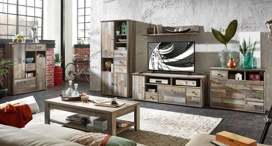 Wohnzimmer Komplettset BONANZA 1 Driftwood Nachbildung