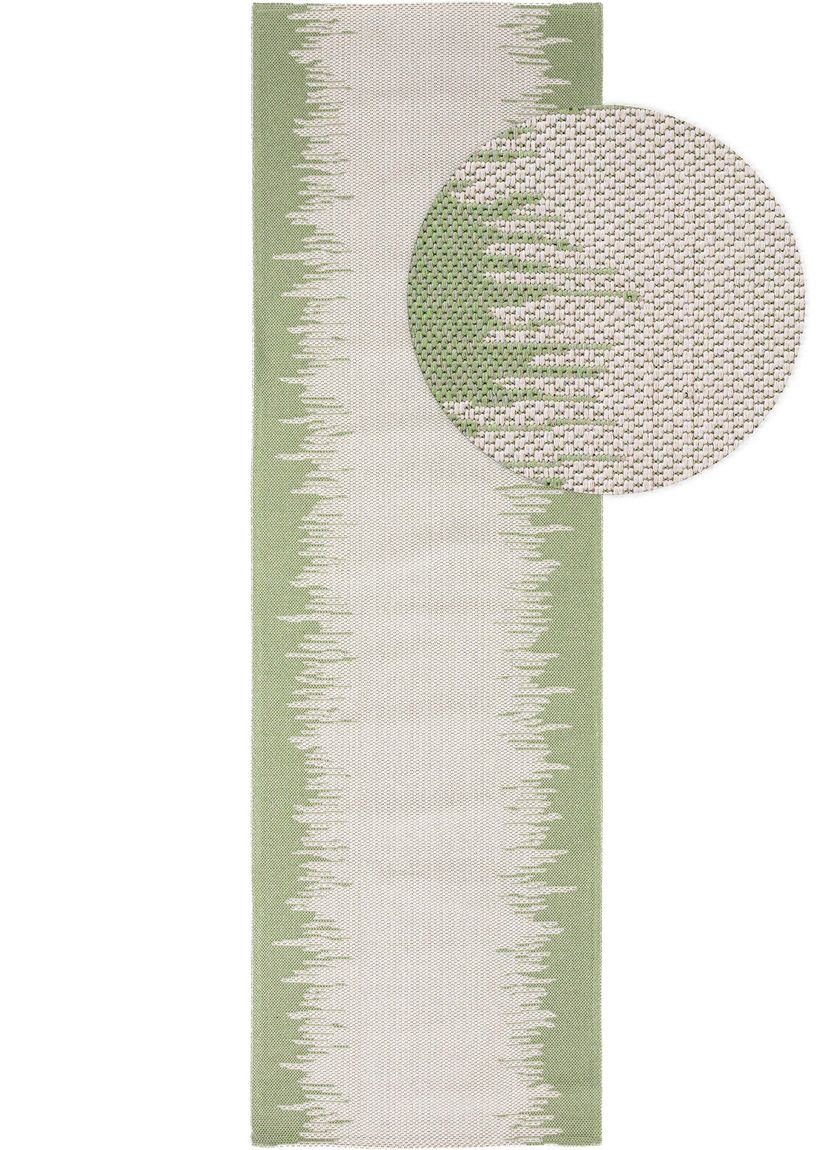 Läufer Cooper 75x240 cm Creame / Grün