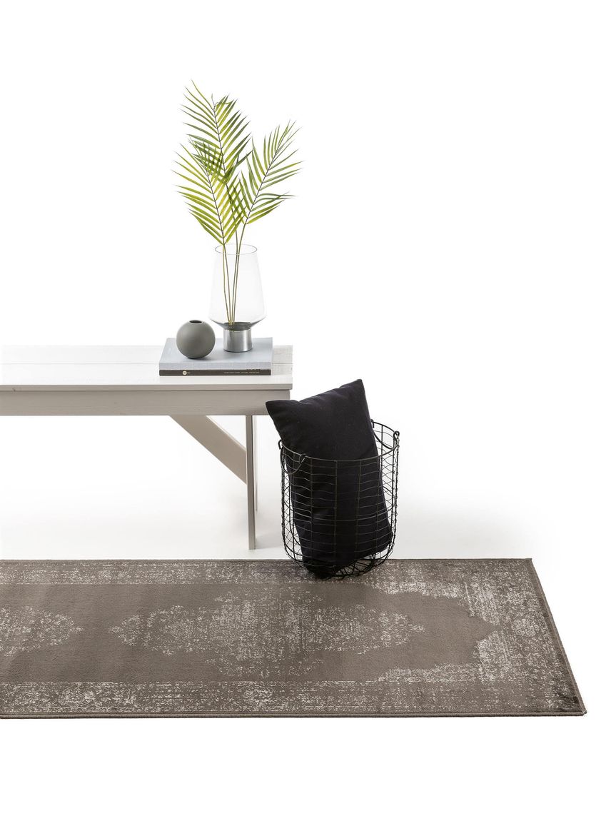 Viskoseteppich Läufer Elling 67x210 cm Taupe