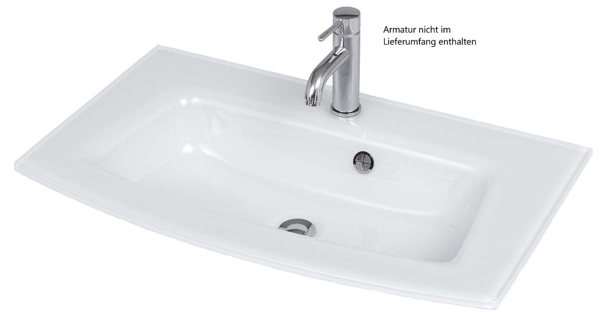 Kiel Waschtisch inkl. Becken 80 cm Grau