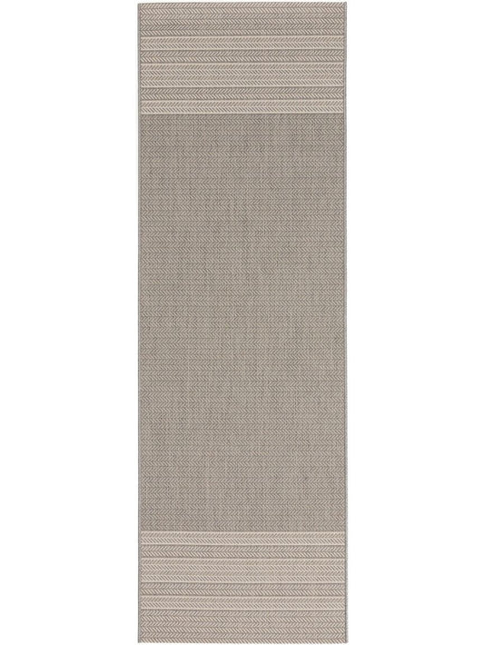 In- & Outdoor Läufer Metro 80x240 cm Hellgrau