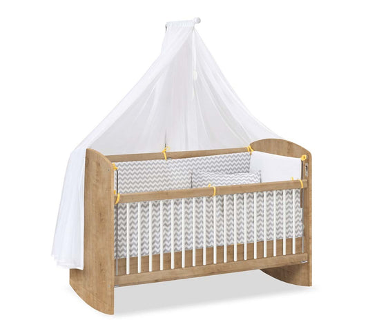 Cilek Babybett Minibett 60x120cm Eiche - Voelpe