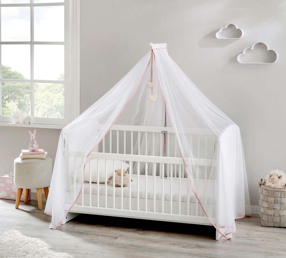 Cilek LITTLE LOVE Himmel für Babybetten Weiß - Voelpe