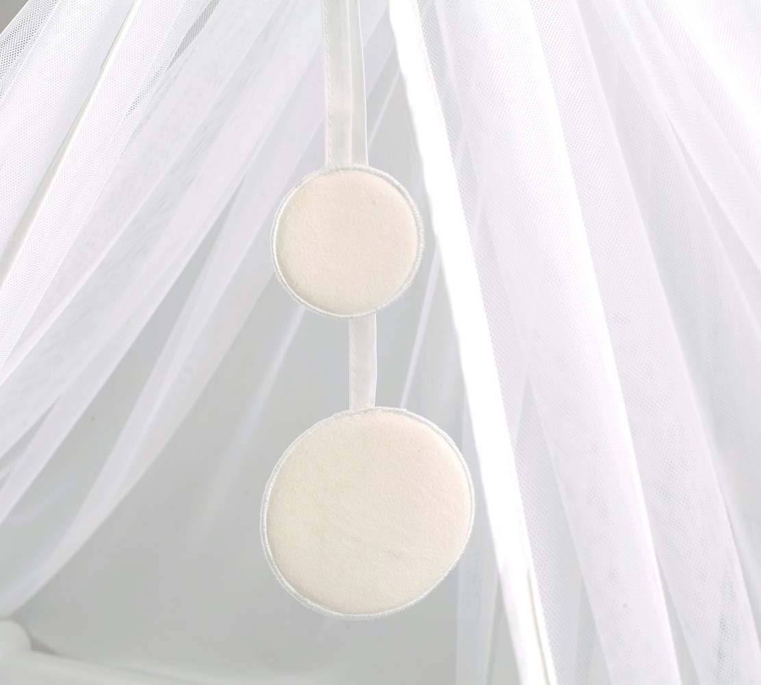 Cilek SIMPLE BABY Himmel für Babybetten Weiß - Voelpe