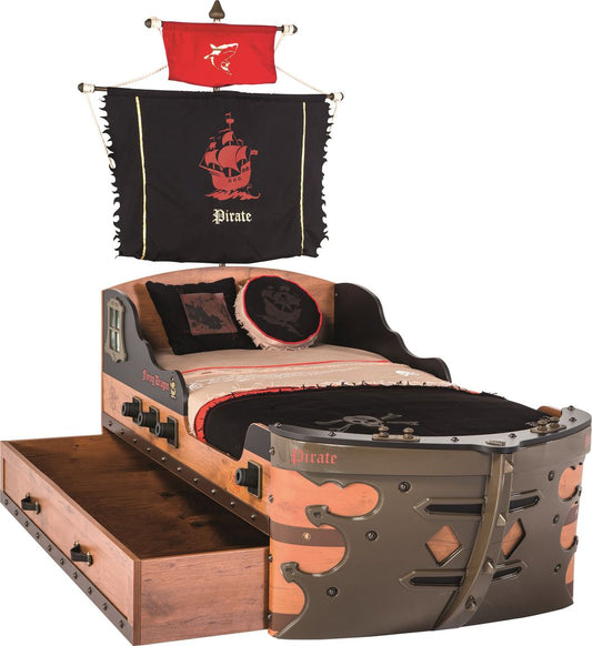 Cilek Pirate Kinderbett Piratenbett Braun