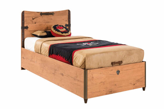 Cilek PIRATE Kinderbett mit Bettkasten 90x190cm Braun - Voelpe