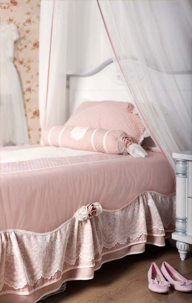 Cilek DREAM Tagesdeckenset Beige / Rose - Voelpe