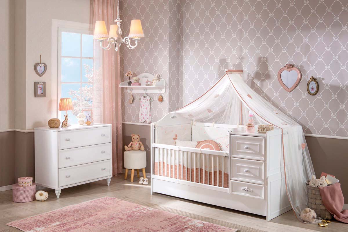 Cilek ROMANTICA Kommode Anrichte klein Weiß