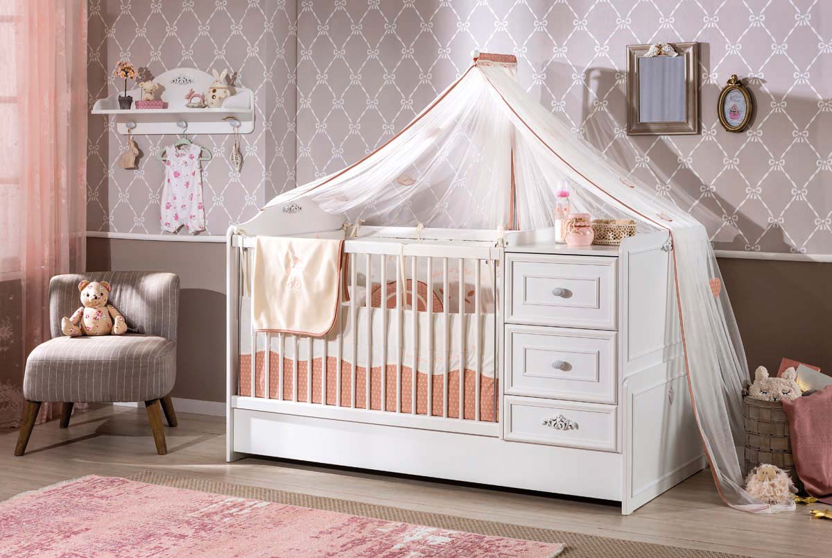 Cilek Romantica Babyzimmer 7tlg. Weiß - Voelpe