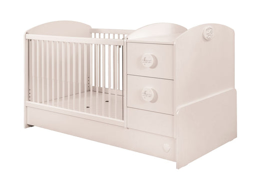 Cilek BABY COTTON Babybett L mitwachsend Kinderbett Bett Weiß