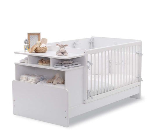 Cilek BABY COTTON Babybett mitwachsend 70x110-70x140cm Weiß