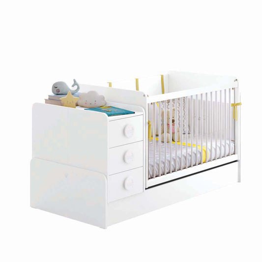 Cilek BABY COTTON Babybett mitwachsend 70x115-70x160cm Weiß