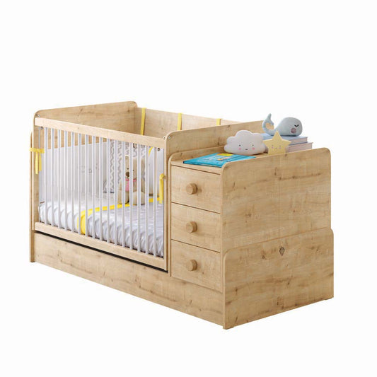 Cilek MOCHA BABY Babybett mitwachsend 70x115-70x160cm Natur - Voelpe