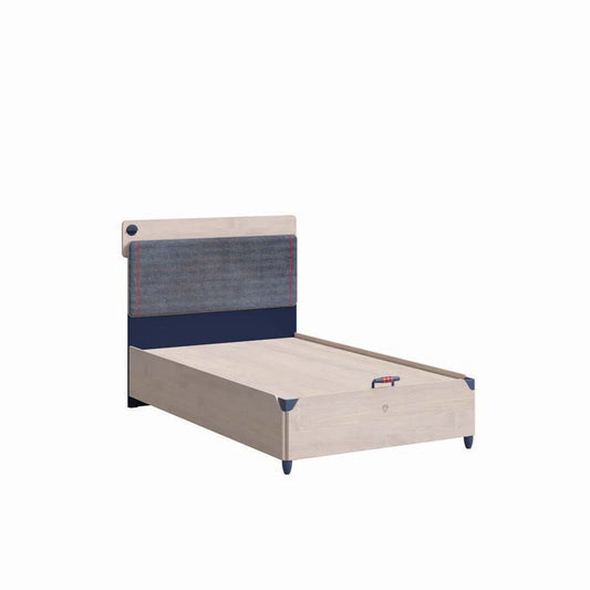 Cilek TRIO Line Bett inkl. Bettkasten 120x200cm Blau / White-Wash - Voelpe