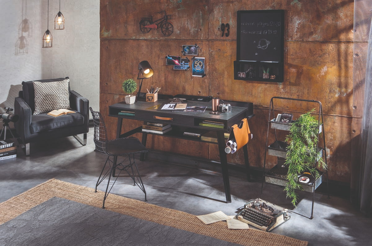 Cilek DARK METAL Line Schreibtisch 120x60cm Schwarz
