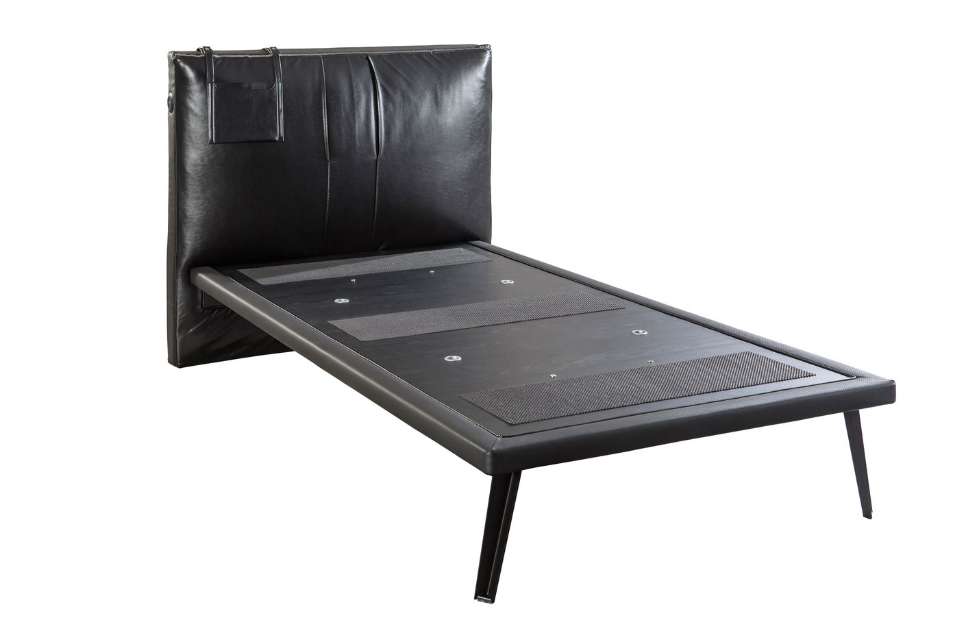 Cilek DARK METAL Kinderbett Bett 100x200 cm Jugendbett Schwarz - Voelpe