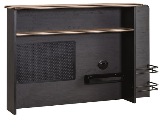 Cilek BLACK Kleiner Schreibtisch-Aufsatz Schwarz / Beige