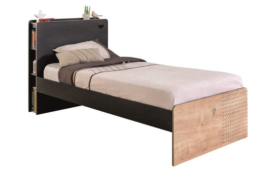 Cilek BLACK Bett (100x200 cm) Schwarz / Beige