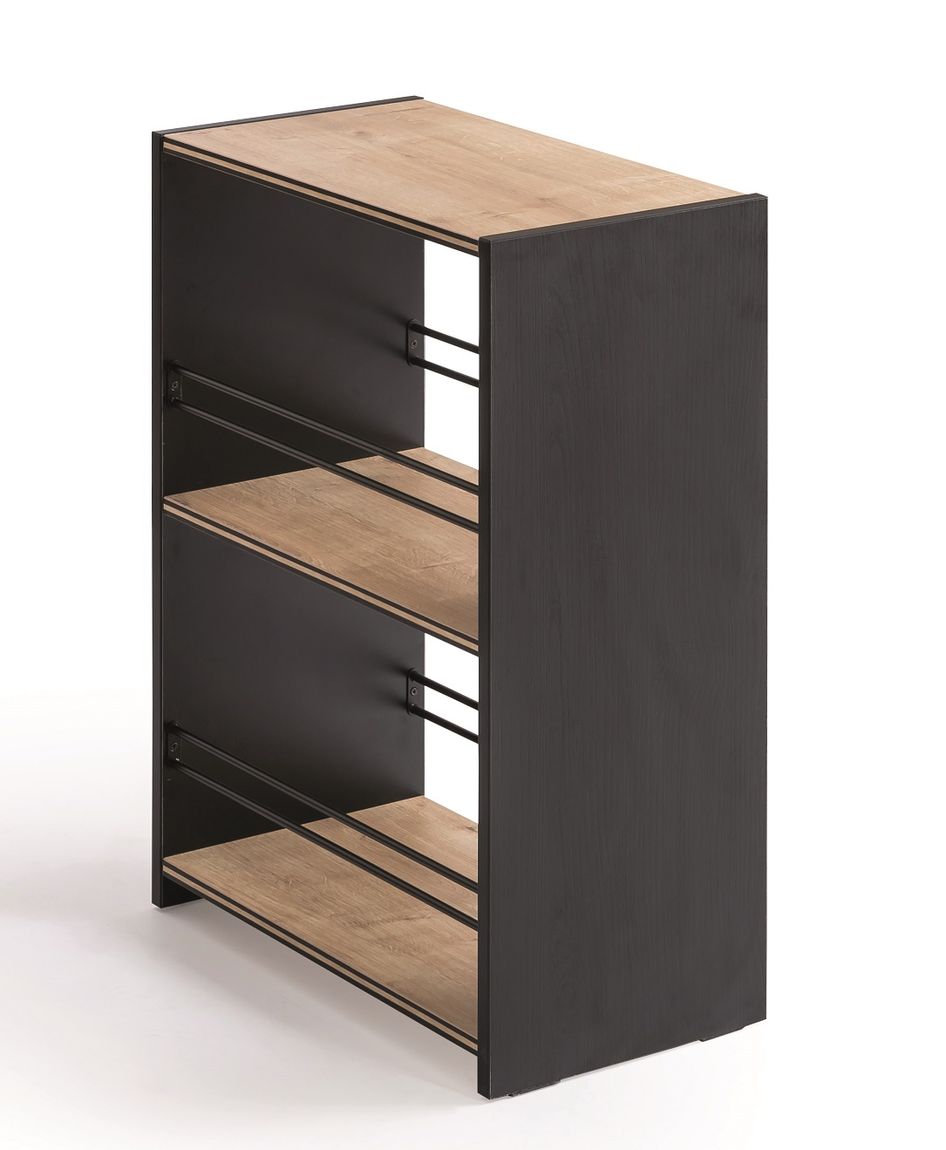 Cilek BLACK Kleiner Bücherregal Schwarz / Beige