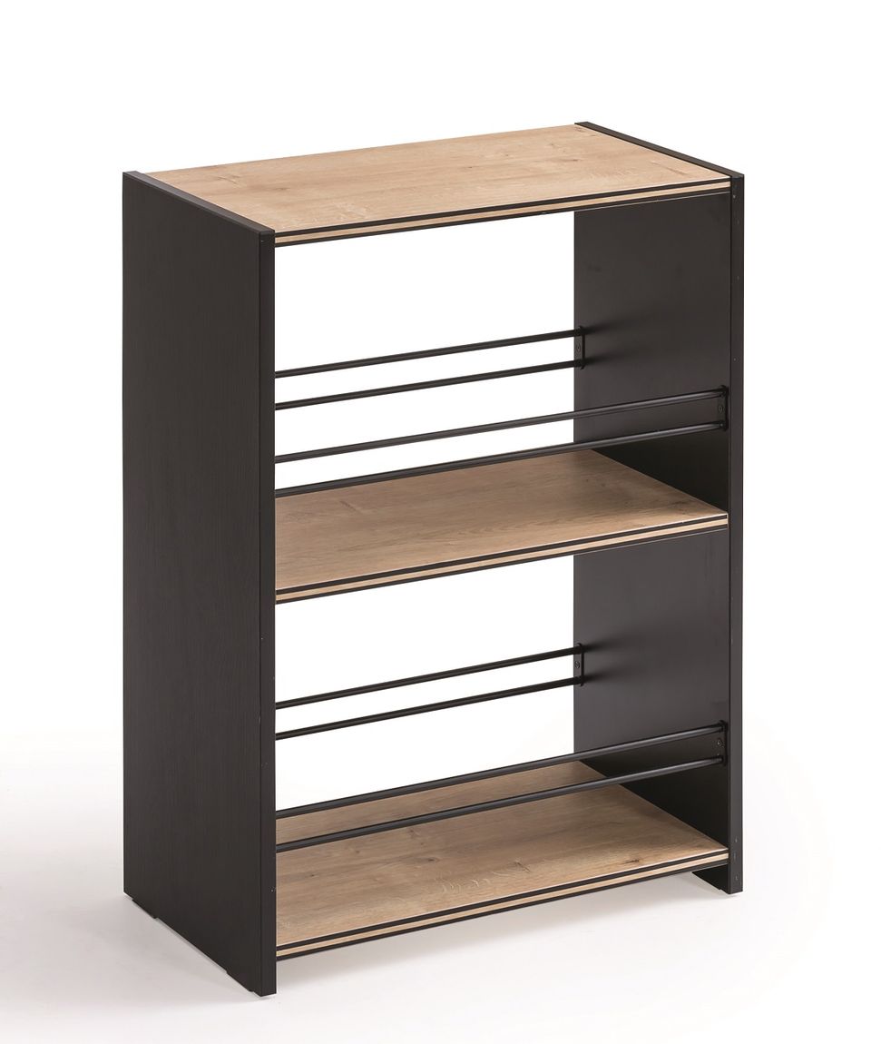 Cilek BLACK Kleiner Bücherregal Schwarz / Beige