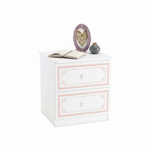 Cilek SELENA PINK Nachttisch Weiß / Rosa