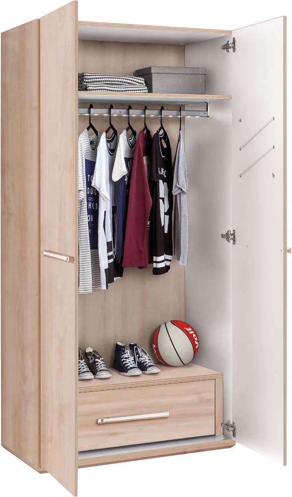 Cilek DUO Drehtürenschrank 2-trg. Braun
