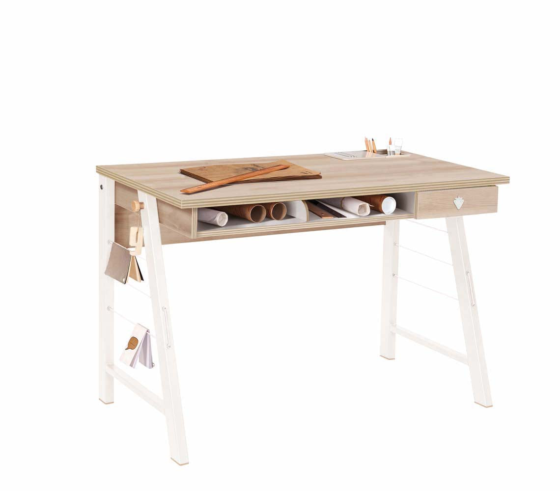 Cilek DUO Schreibtisch 115x65cm Braun - Voelpe