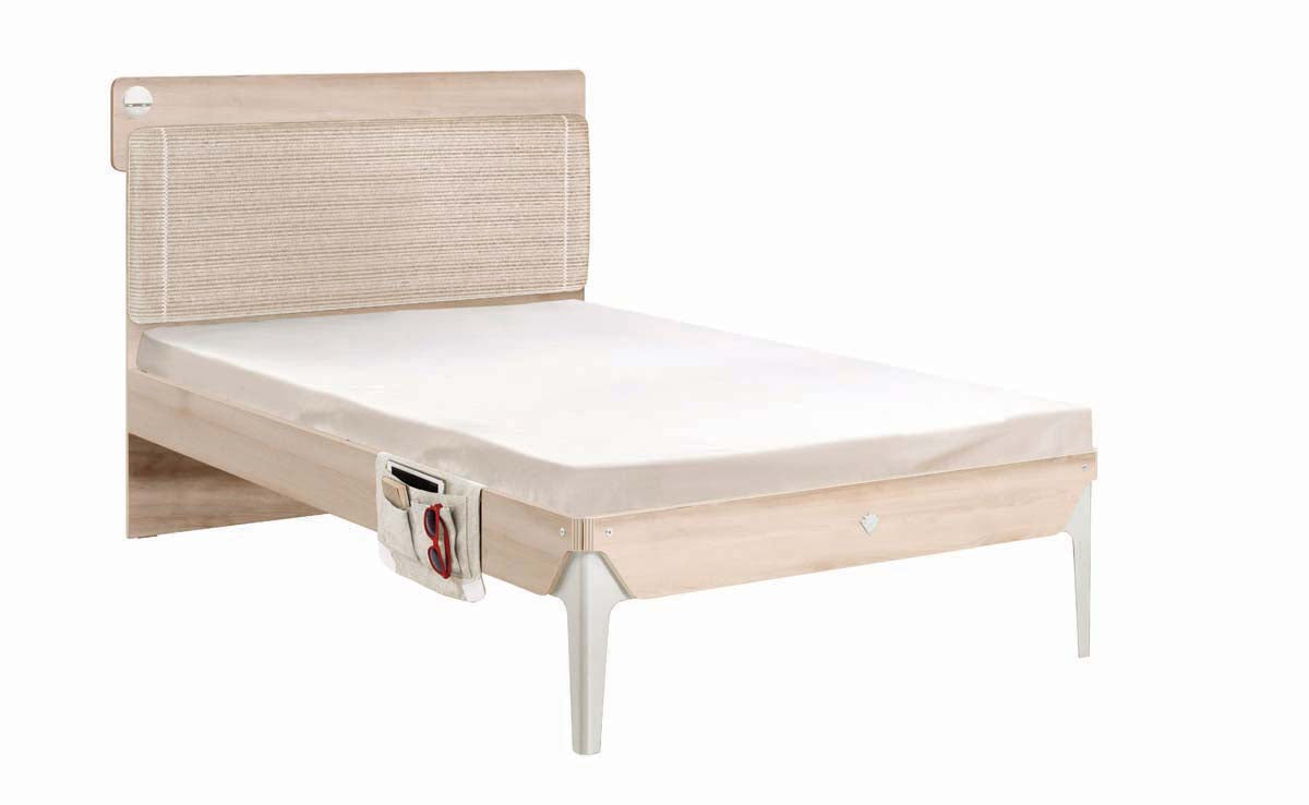 Cilek DUO Line Bett 120x200cm Braun - Voelpe