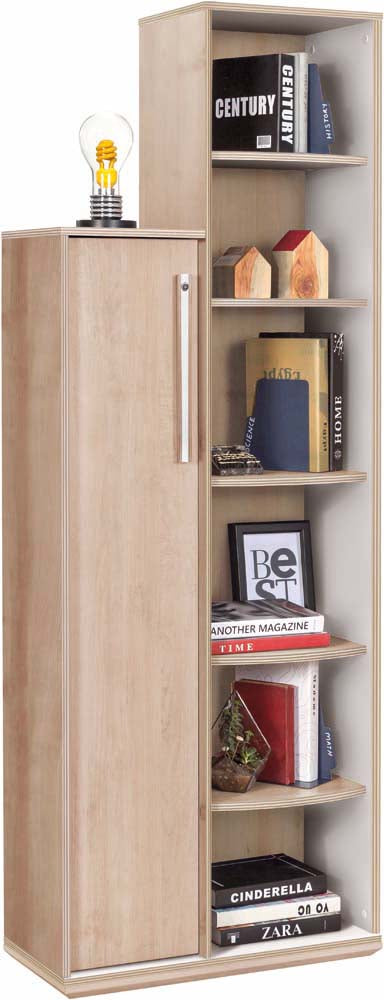 Cilek DUO Bücherregal mit Schrank Braun
