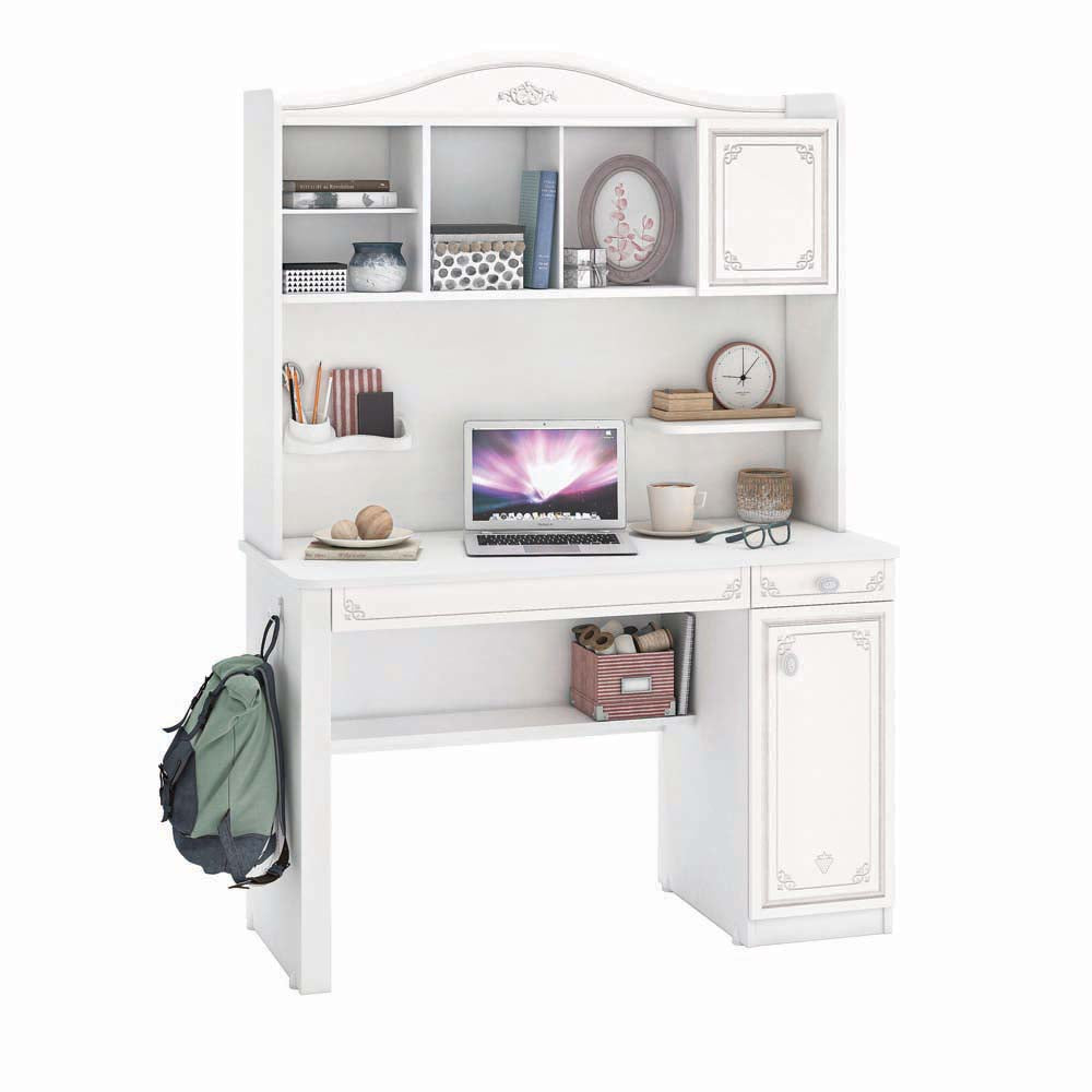 Cilek SELENA GREY Schreibtisch 120x50cm Weiß