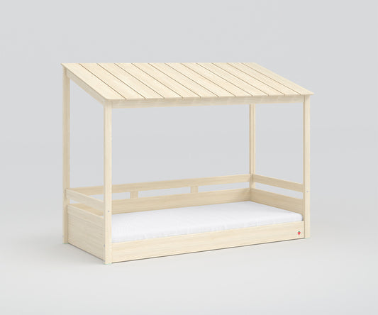 Montessori Hausbett 90x200 cm Braun