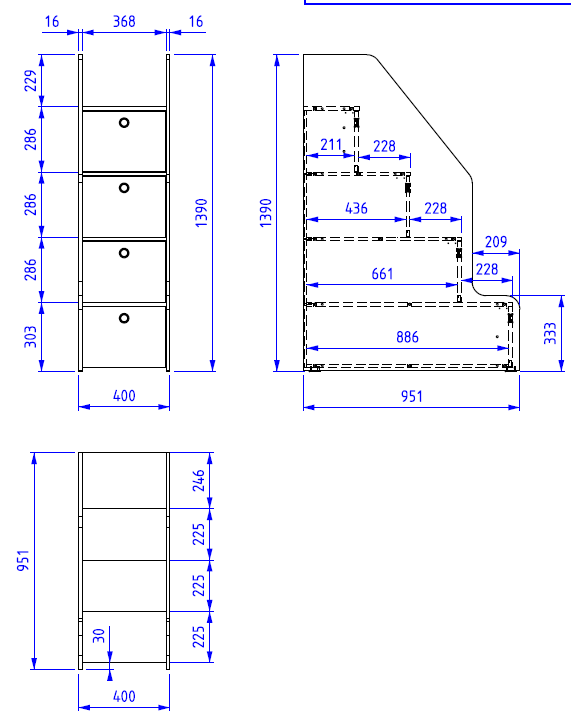 Cilek STUDIO BUNK BED Etagentreppe Weiß - Voelpe