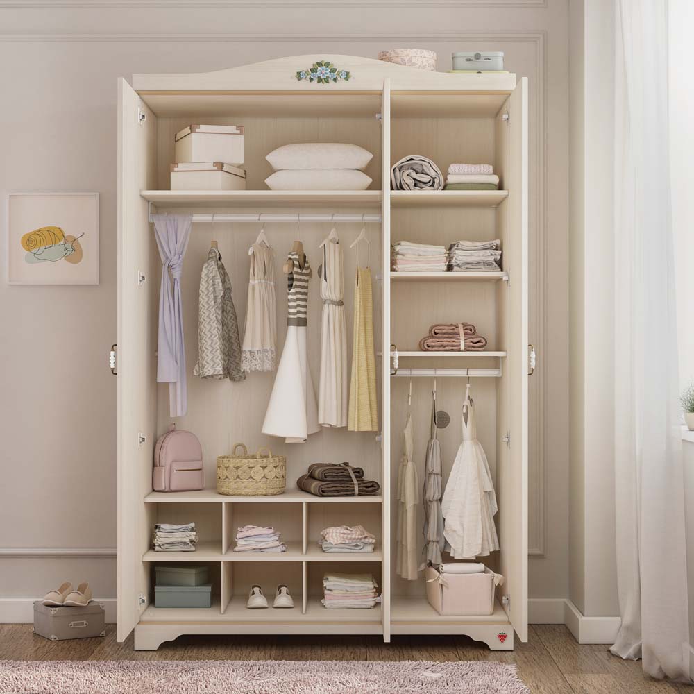 Cilek FLORA Kleiderschrank Kinderkleiderschrank Schrank Birke hell