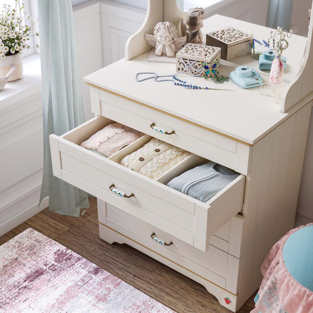 Cilek FLORA Kommode Anrichte Sideboard Kinderzimmer Birke hell - Voelpe