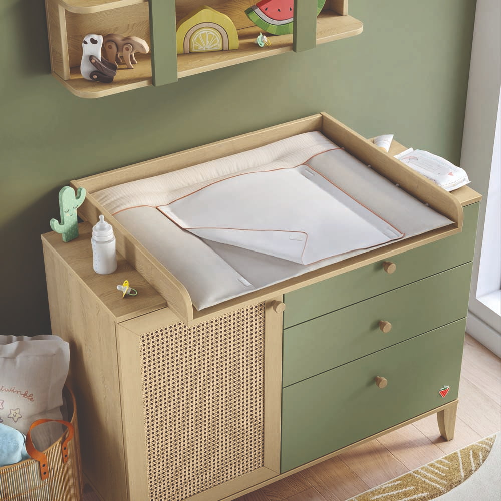 Loof Baby Kommode Braun / Grün