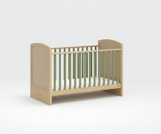 Loof Baby Babybett 140x70 cm Braun / Grün - Voelpe