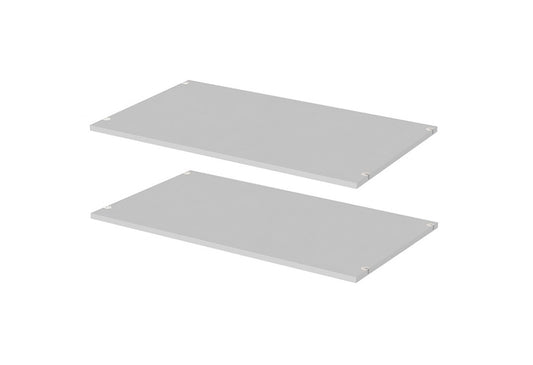 2x Einlegeböden 100 cm SAVE Fachböden für Kleiderschrank Silbergrau