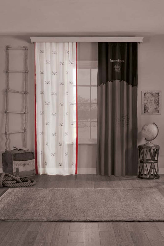Cilek PIRATE Gardine 140x260cm Weiß
