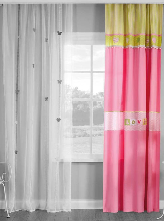 Cilek LOVE Vorhang 140x260cm Rosa - Voelpe