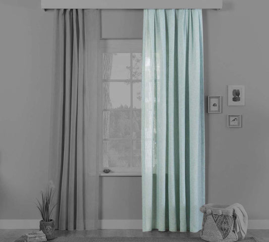 Cilek DRESSY Gardine 210x260cm Grau / Weiß
